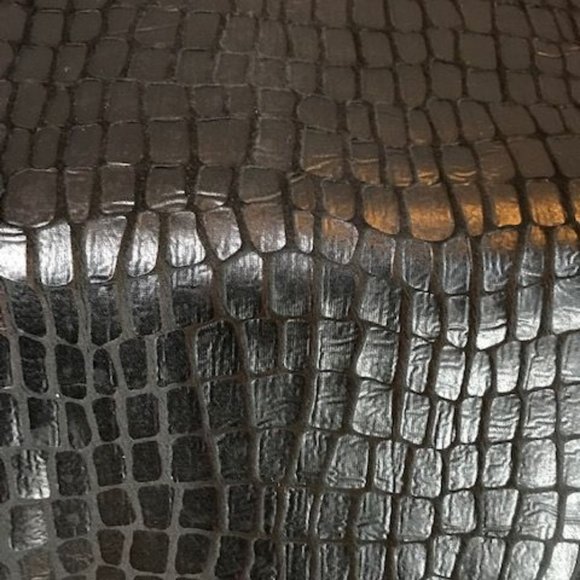 Anne Klein Paris Stroll Croc Embossed Faux Leather Dress - Picture 10 of 14